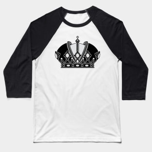 Imperial crown (black and silver) Baseball T-Shirt